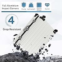 Amazon.com | Krute Zipperless Luggage 24 Inch Aluminum Frame